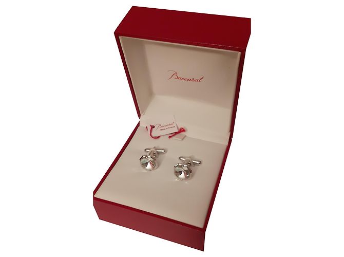 Gemelli Baccarat in argento Silver hardware 