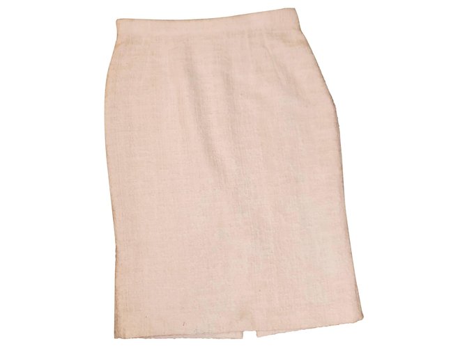 NEW pencil skirt DOLCE & GABBANA white VINTAGE dt 38/ IT 44/ NP 1265 € Cotton  ref.256873