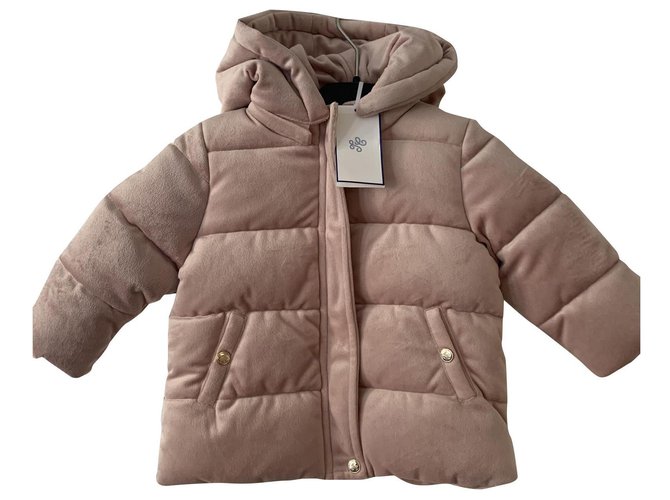 Tartine et Chocolat Girl Coats outerwear Pink Suede  ref.256875