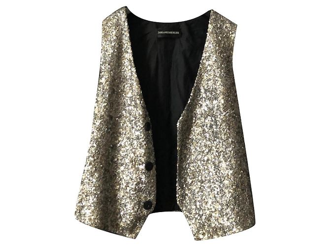 Zadig & Voltaire Glamorous sequin jacket Silvery