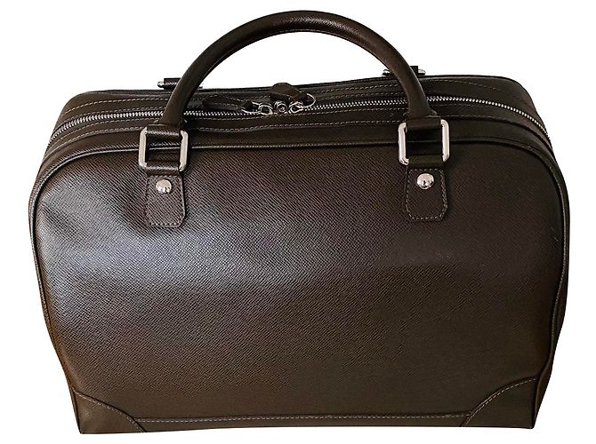 Sofia Coppola Bolsa de viagem Louis Vuitton Business Weekend Marrom Prata