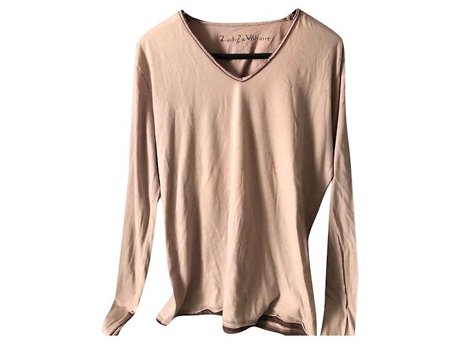 Zadig & Voltaire rosa böhmisches T-Shirt Pink