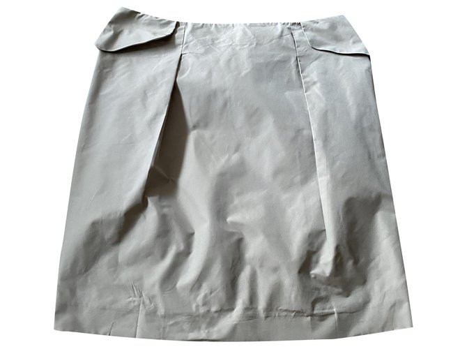 Prada skirt and belt Beige  ref.256947
