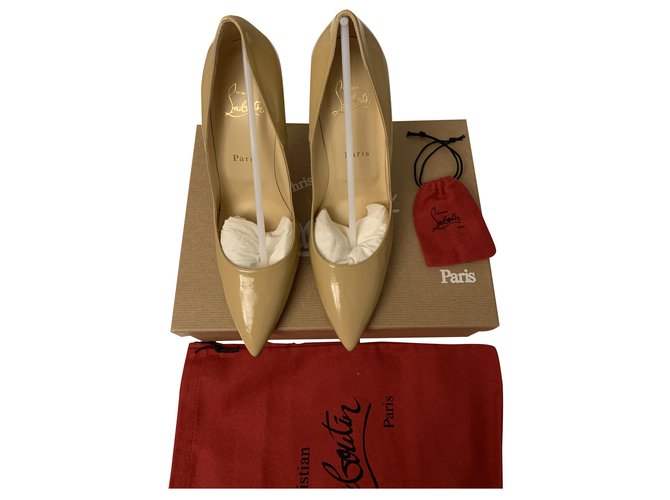 Christian Louboutin So kate 120 Cream Patent leather  ref.257053