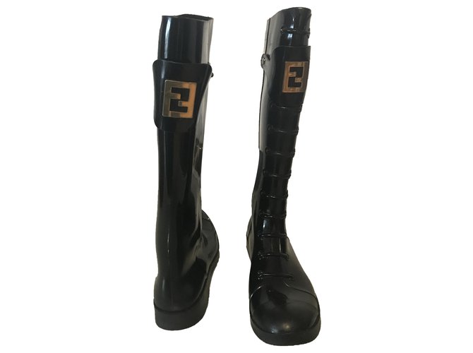 Fendi Boots Black Rubber  ref.257087