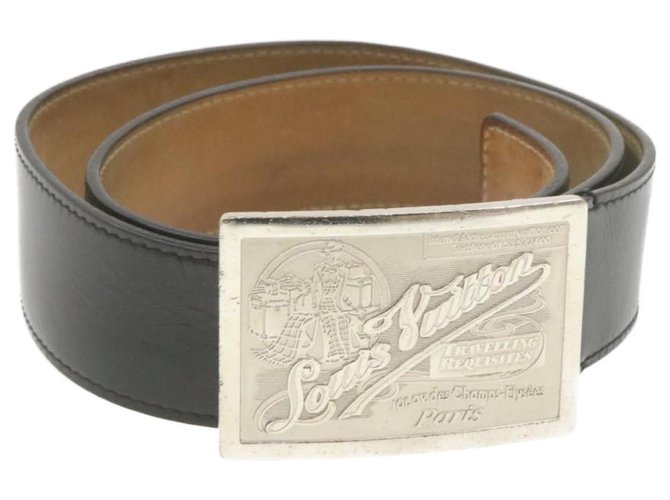 Louis Vuitton Belt Black Leather  ref.257105