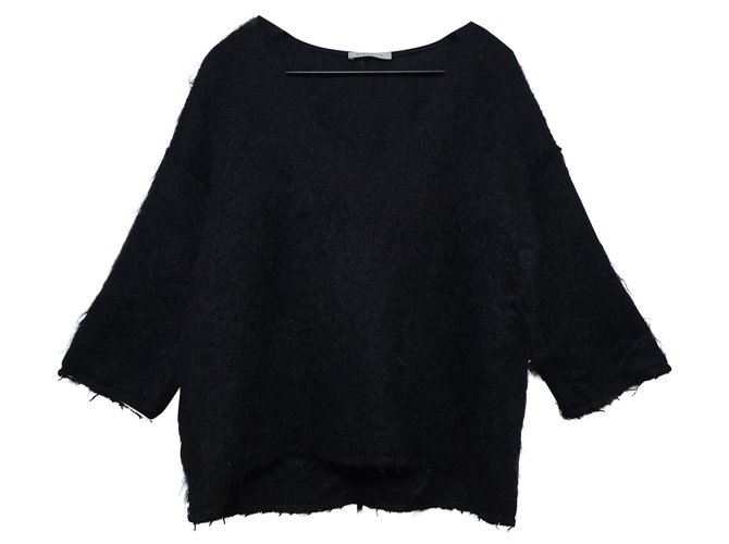 Autre Marque Knitwear Black Wool Nylon Mohair  ref.257128