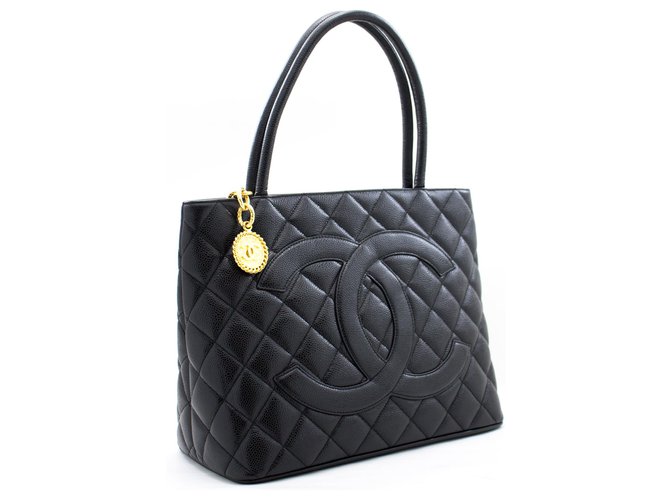 CHANEL Medallion Tote in Black Caviar 2000 - 2001