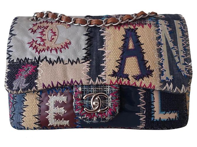 Timeless CHANEL ZEITLOSE PATCHWORK-TASCHE Mehrfarben