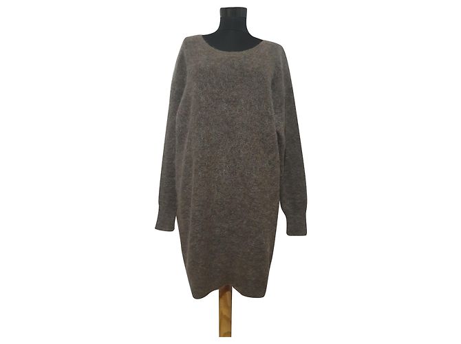 Pull Acne Wham en mohair marron
