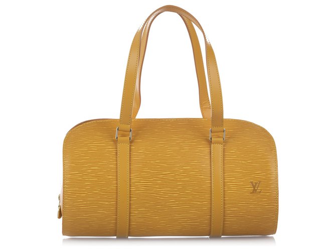 Louis Vuitton Soufflot Epi amarillo Cuero  ref.257540