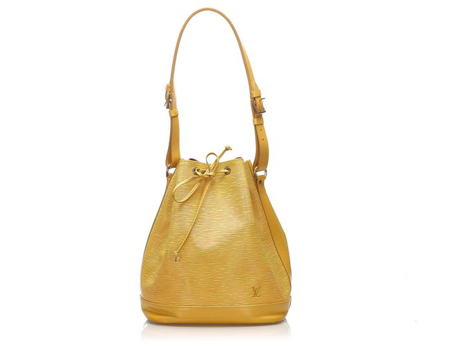 Louis Vuitton Amarillo Epi Noe Cuero  ref.257614