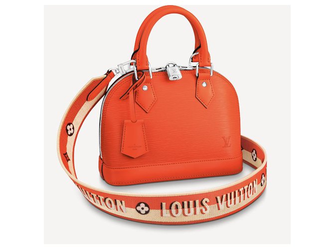 Louis Vuitton LV Alma piel epi naranja Cuero  ref.257680