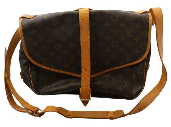 Louis Vuitton Saumur 30 Brown Leather  ref.257707