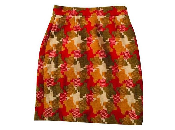 Gonna Moschino in lana multicolore 36
