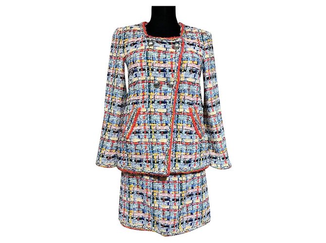 Chanel 14K $ NEU Tweedanzug für Läsionen Mehrfarben  ref.258009