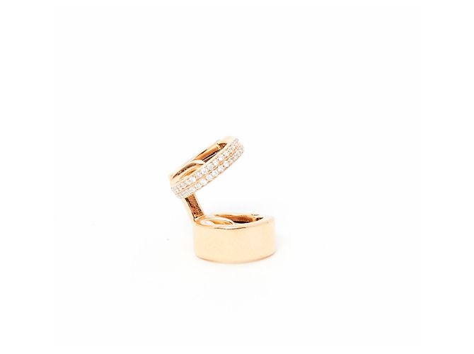 Repossi Berbère 18k pink gold 2 rows diamonds Doré
