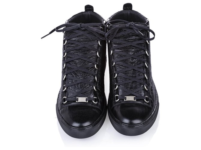 Black suede balenciaga arena online