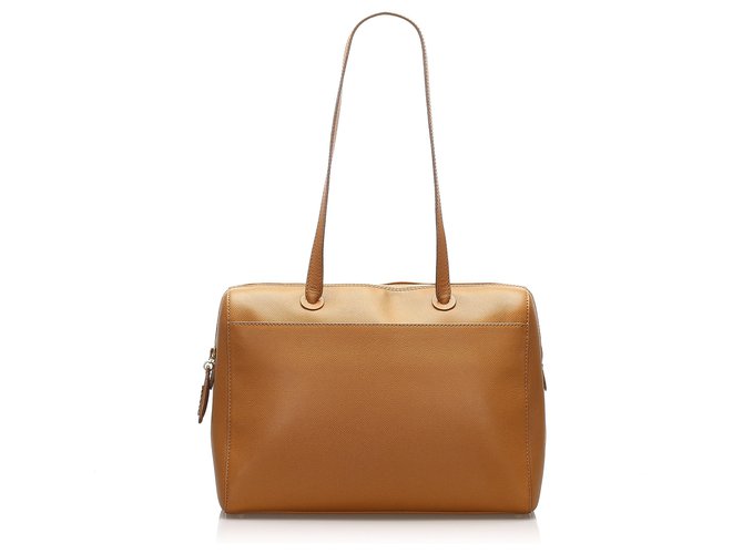Chanel Brown - Tasche aus Kaviarleder Braun Hellbraun  ref.258590