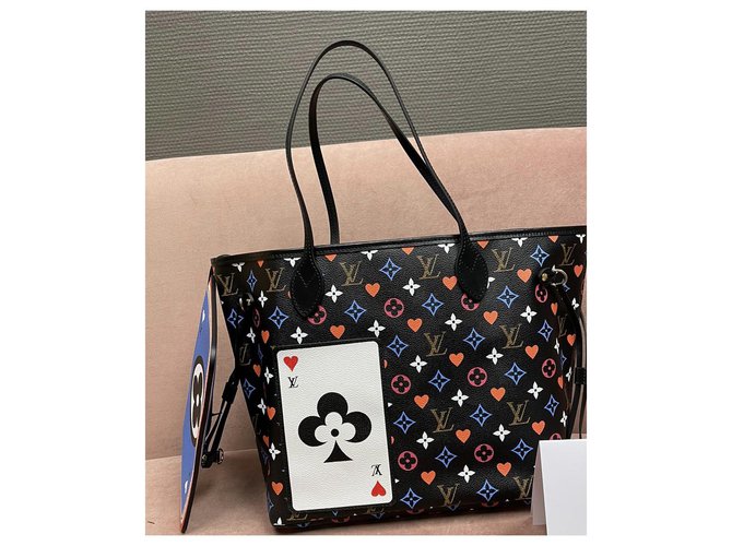 Louis Vuitton LV Neverfull Game ON Multicor Couro  ref.236309