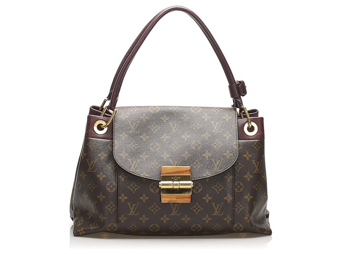 Louis Vuitton Brown Monogram Olympe Leather Cloth  ref.258368