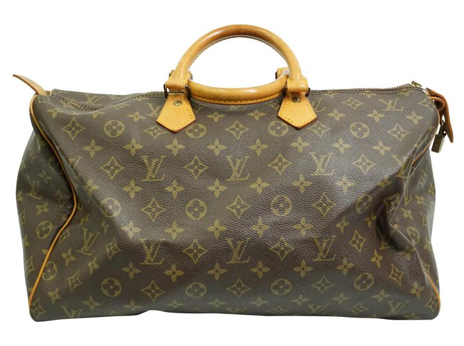 Brown Louis Vuitton Monogram Speedy 40 Bag Leather  ref.258441