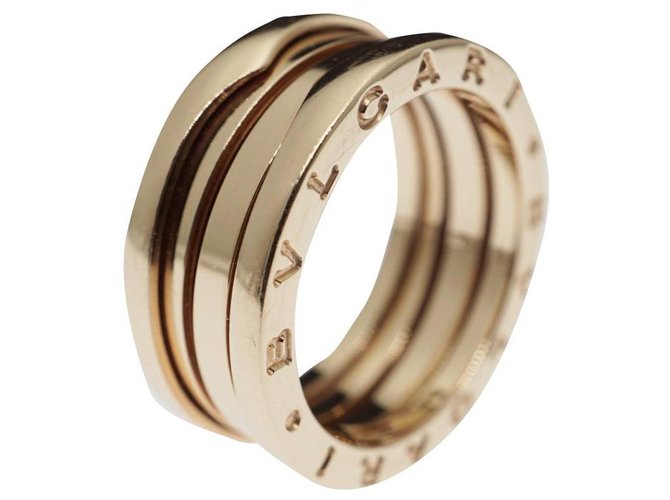 Bulgari Bulgari Bvlgari B Zero1 18k Rose Gold 3 Band Ring Size 56 Rings Pink Gold Golden Gold Hardware Ref Joli Closet