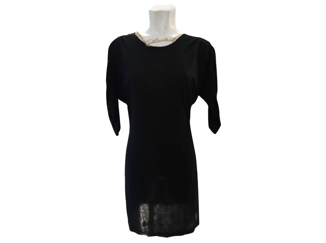 Just Cavalli Cavalli black dress with chain Modal  ref.258652