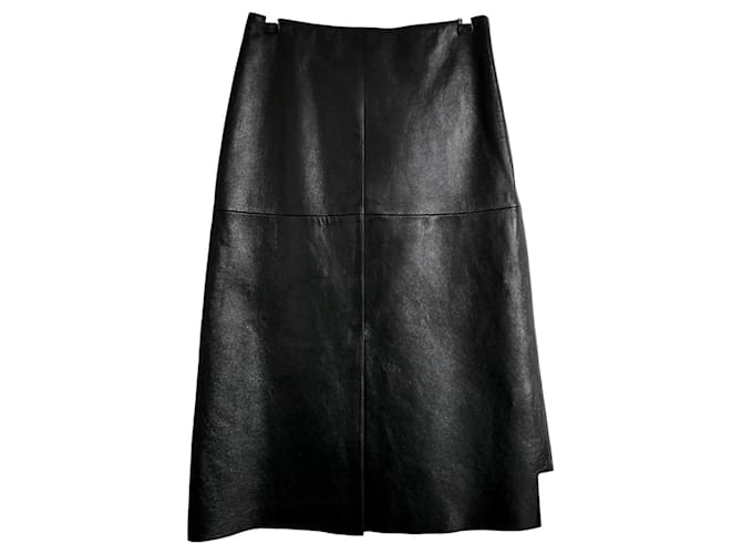 Joseph Sidena-Shiny Black Leather Skirt  ref.258653