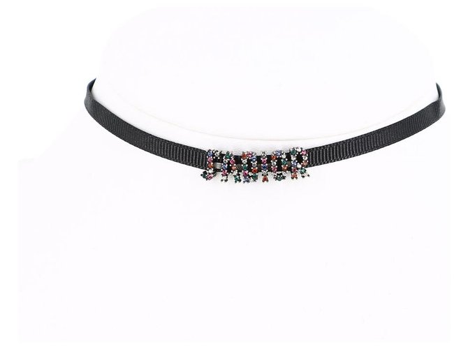 Dior necklace Black Synthetic  ref.258717