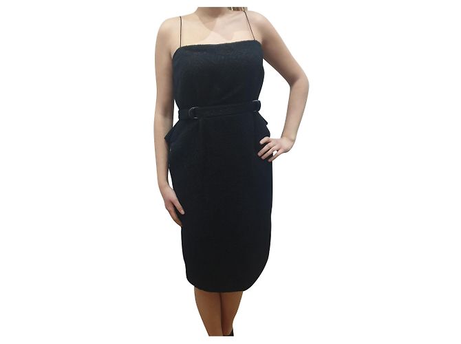 Bottega Veneta Abendkleid Schwarz