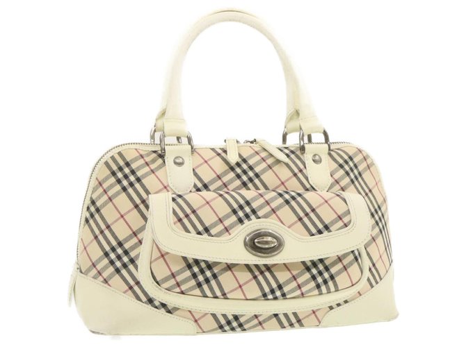 Burberry handbag Beige Cloth  ref.258884