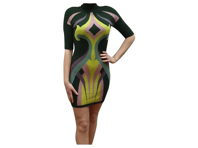 Versace patterned wool dress Multiple colors