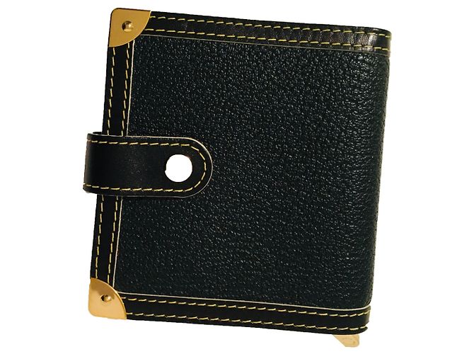 Louis Vuitton Purses, wallets, cases Black Cognac Gold hardware