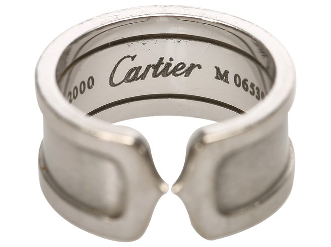Cartier Prata 18K C2 Anel Metal  ref.258973