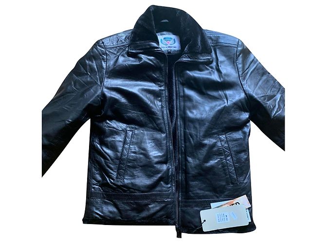Autre Marque Para Shooting Lammfelljacke Schwarz