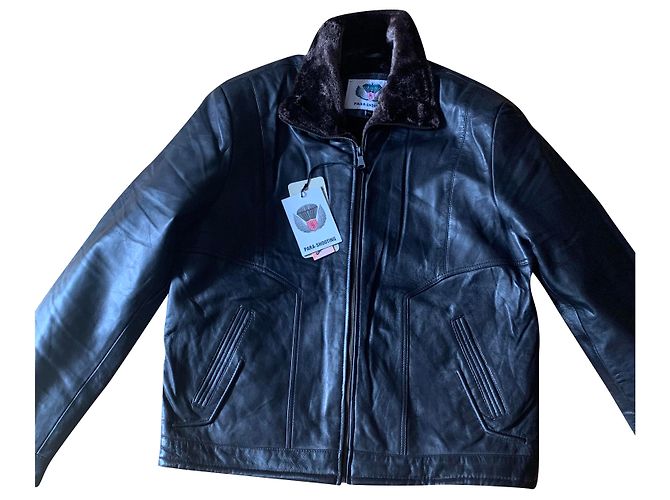 Autre Marque Lammfelljacke braun