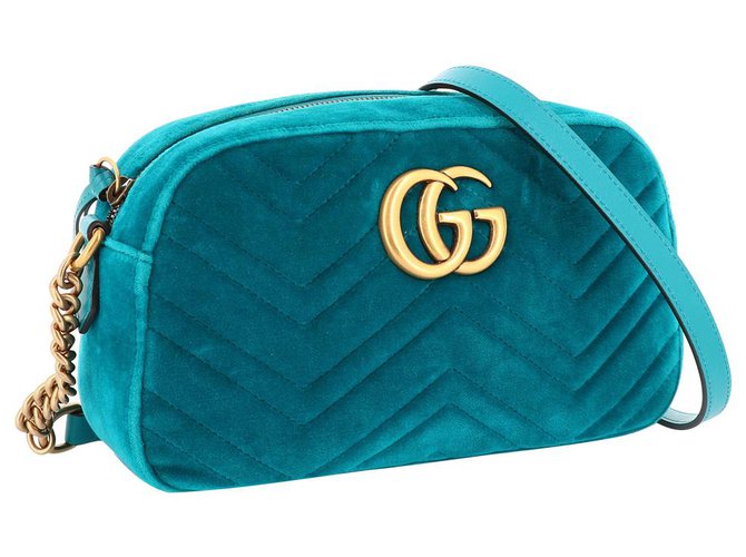 Gucci blue suede bag on sale