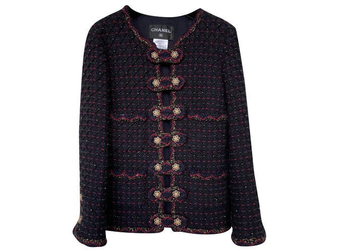 Chanel 14K$ RARE Paris-Salzburg jacket Multiple colors Tweed  ref.259274