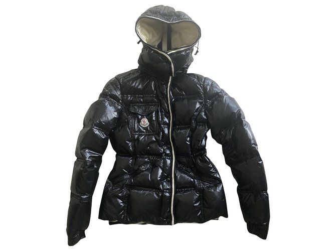 Moncler Quincy Black Polyester  ref.259381