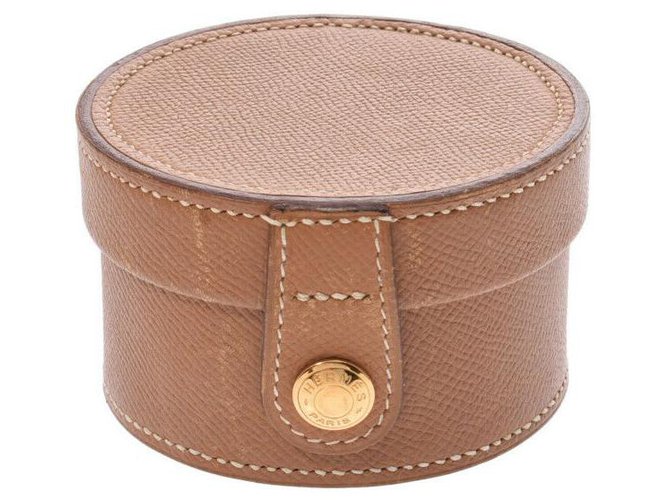 Hermès Clutch bag Brown Leather  ref.259572