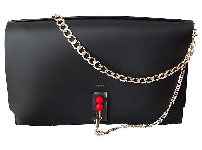 Borsa Furla in pelle nera Nero