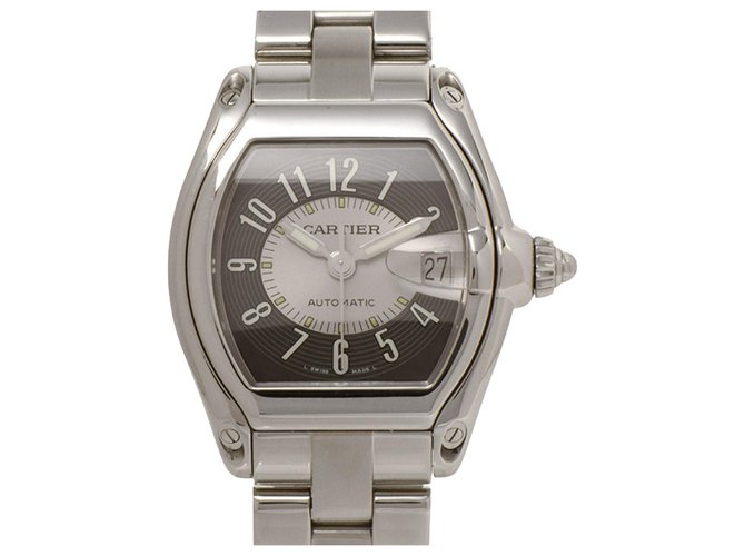 Relógio Cartier Grey Roadster Cinza Aço Metal  ref.259757