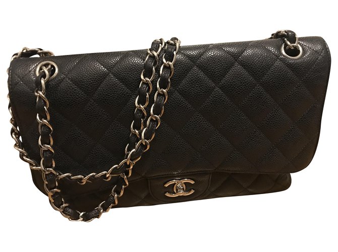 Chanel TIMELESS Black Leather  ref.259850