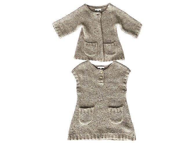 Chloé Outfits Taupe Wool Acrylic  ref.259863