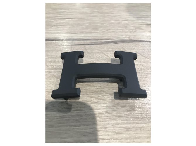 Hermès buckle 5382 Matt PVD 32MM Black Steel  ref.259895