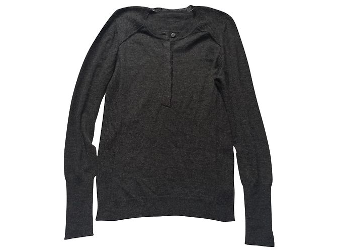 Suéter Isabel Marant Gris Oscuro de Angora Gris antracita