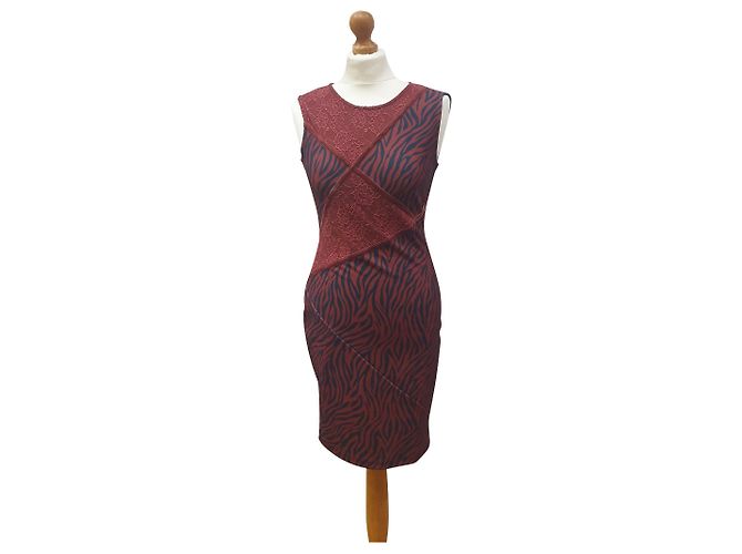 Liu.Jo Liu Jo Zebra Kleid mit Spitze Mehrfarben