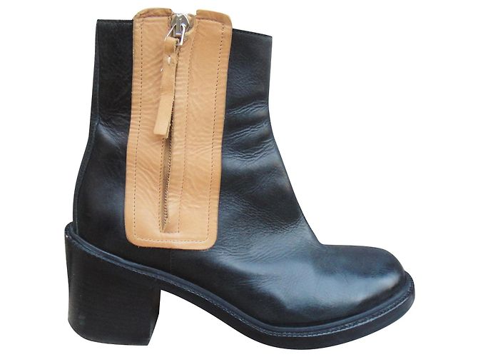 Botas de mm6 Maison Martin Margiela p 37 Negro