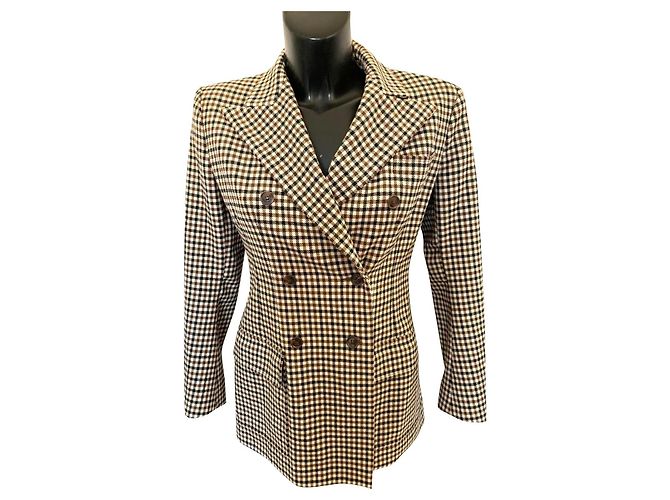 Yves Saint Laurent Wolljacke Beige 